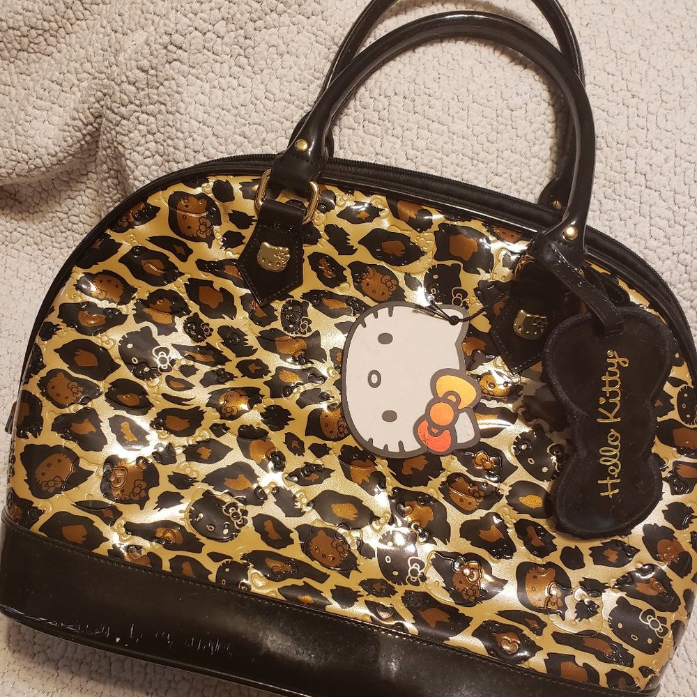 Hello Kitty Purse, Leopard print